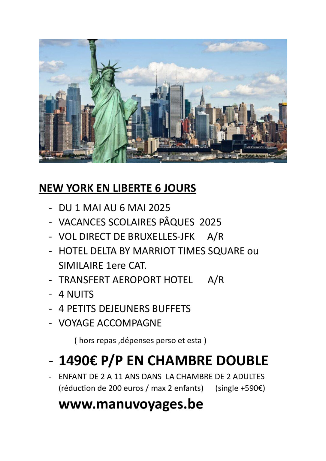 NEW YORK 2025 MAI 2025 Manu Voyages